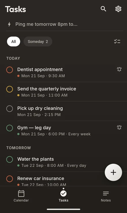 Orbit's task list